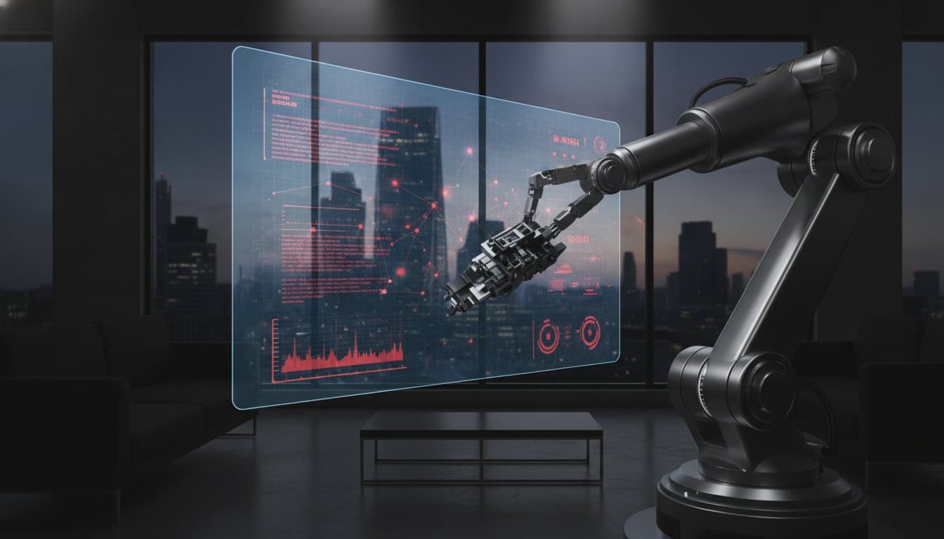 Expert PR company team collaborating on automation and AI strategies in a London office