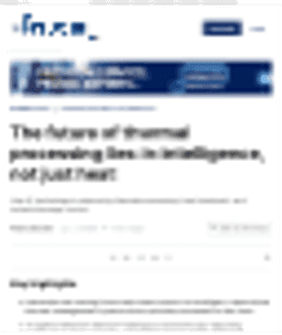 The Future of Thermal Processing Lies in Intelligence, Not Just Heat