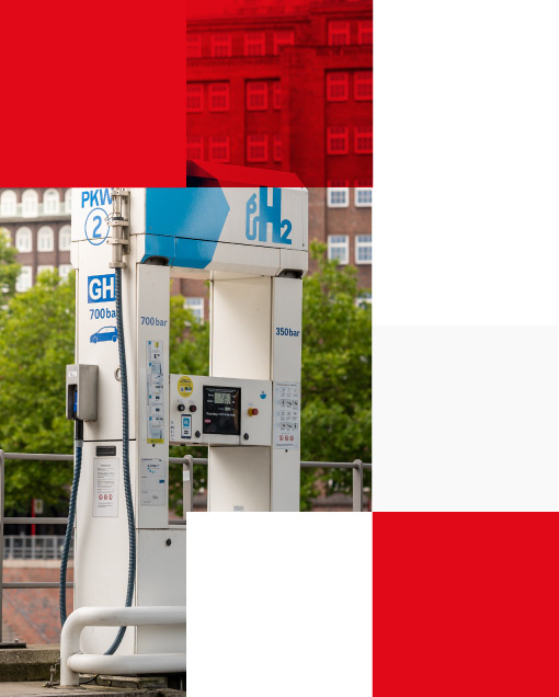 hydrogen filling station in Hamburg, Germany